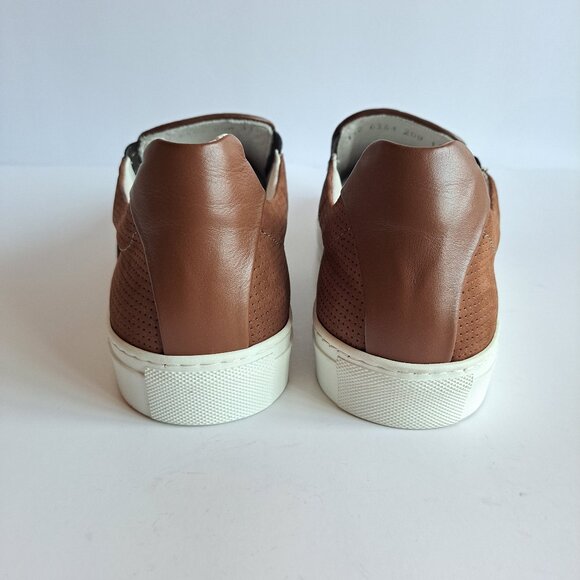 NEW Bacco Bucci Woven Brown Leather Slip-on Shoes Size 11 main image 6